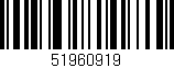 Código de barras (EAN, GTIN, SKU, ISBN): '51960919'