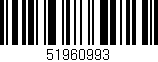 Código de barras (EAN, GTIN, SKU, ISBN): '51960993'