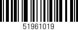 Código de barras (EAN, GTIN, SKU, ISBN): '51961019'