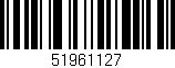 Código de barras (EAN, GTIN, SKU, ISBN): '51961127'