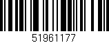Código de barras (EAN, GTIN, SKU, ISBN): '51961177'