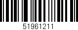 Código de barras (EAN, GTIN, SKU, ISBN): '51961211'