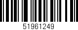 Código de barras (EAN, GTIN, SKU, ISBN): '51961249'