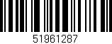 Código de barras (EAN, GTIN, SKU, ISBN): '51961287'
