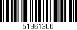 Código de barras (EAN, GTIN, SKU, ISBN): '51961306'