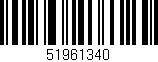 Código de barras (EAN, GTIN, SKU, ISBN): '51961340'
