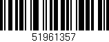 Código de barras (EAN, GTIN, SKU, ISBN): '51961357'
