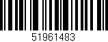 Código de barras (EAN, GTIN, SKU, ISBN): '51961483'