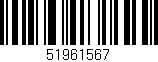 Código de barras (EAN, GTIN, SKU, ISBN): '51961567'