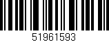 Código de barras (EAN, GTIN, SKU, ISBN): '51961593'