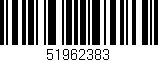 Código de barras (EAN, GTIN, SKU, ISBN): '51962383'