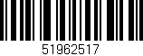 Código de barras (EAN, GTIN, SKU, ISBN): '51962517'