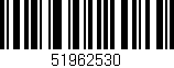 Código de barras (EAN, GTIN, SKU, ISBN): '51962530'