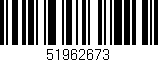 Código de barras (EAN, GTIN, SKU, ISBN): '51962673'