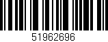 Código de barras (EAN, GTIN, SKU, ISBN): '51962696'