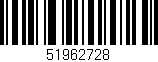 Código de barras (EAN, GTIN, SKU, ISBN): '51962728'