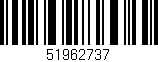 Código de barras (EAN, GTIN, SKU, ISBN): '51962737'