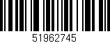 Código de barras (EAN, GTIN, SKU, ISBN): '51962745'