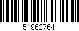 Código de barras (EAN, GTIN, SKU, ISBN): '51962764'