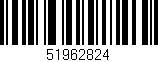 Código de barras (EAN, GTIN, SKU, ISBN): '51962824'