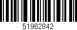 Código de barras (EAN, GTIN, SKU, ISBN): '51962842'
