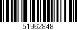 Código de barras (EAN, GTIN, SKU, ISBN): '51962848'