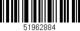 Código de barras (EAN, GTIN, SKU, ISBN): '51962884'