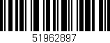 Código de barras (EAN, GTIN, SKU, ISBN): '51962897'