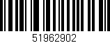 Código de barras (EAN, GTIN, SKU, ISBN): '51962902'