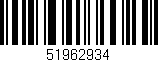 Código de barras (EAN, GTIN, SKU, ISBN): '51962934'