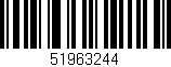 Código de barras (EAN, GTIN, SKU, ISBN): '51963244'