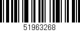 Código de barras (EAN, GTIN, SKU, ISBN): '51963268'