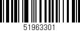 Código de barras (EAN, GTIN, SKU, ISBN): '51963301'