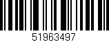 Código de barras (EAN, GTIN, SKU, ISBN): '51963497'