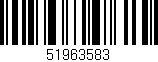Código de barras (EAN, GTIN, SKU, ISBN): '51963583'