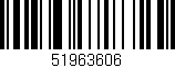 Código de barras (EAN, GTIN, SKU, ISBN): '51963606'