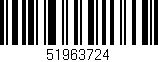 Código de barras (EAN, GTIN, SKU, ISBN): '51963724'