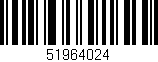 Código de barras (EAN, GTIN, SKU, ISBN): '51964024'