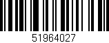 Código de barras (EAN, GTIN, SKU, ISBN): '51964027'
