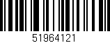 Código de barras (EAN, GTIN, SKU, ISBN): '51964121'