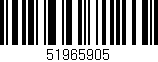 Código de barras (EAN, GTIN, SKU, ISBN): '51965905'