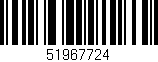 Código de barras (EAN, GTIN, SKU, ISBN): '51967724'