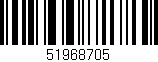 Código de barras (EAN, GTIN, SKU, ISBN): '51968705'
