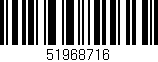 Código de barras (EAN, GTIN, SKU, ISBN): '51968716'