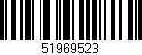 Código de barras (EAN, GTIN, SKU, ISBN): '51969523'