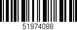 Código de barras (EAN, GTIN, SKU, ISBN): '51974086'