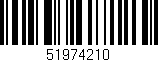 Código de barras (EAN, GTIN, SKU, ISBN): '51974210'