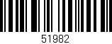 Código de barras (EAN, GTIN, SKU, ISBN): '51982'