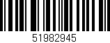 Código de barras (EAN, GTIN, SKU, ISBN): '51982945'