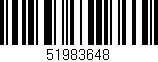 Código de barras (EAN, GTIN, SKU, ISBN): '51983648'